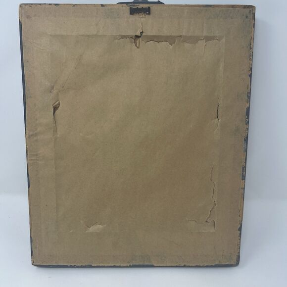 Vintage Window Art 1993 Theresa Ramsey Print Signed/ "When In Trouble... Pray" - Picture 7 of 11